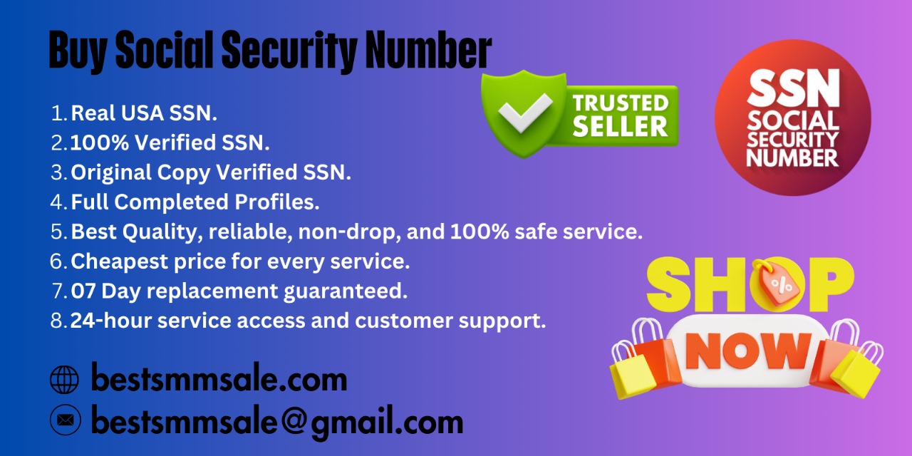 Buy Social Security Number SSN